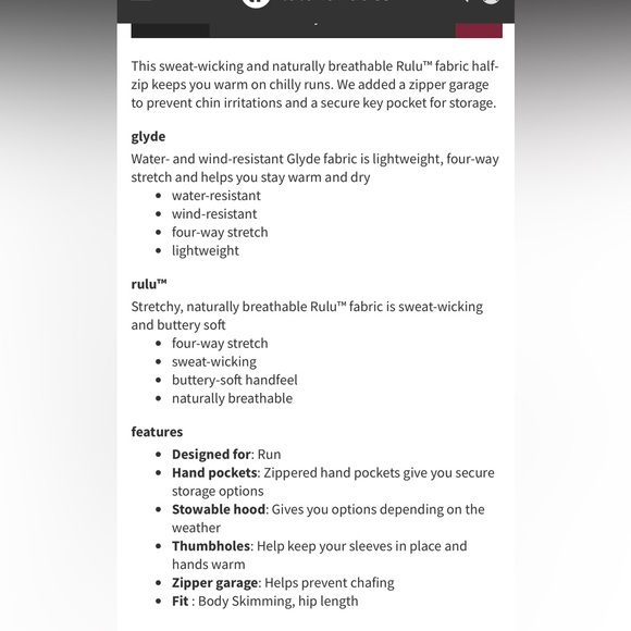 Lululemon Rush Hour Jacket - size 8 - mint condition - Picture 14 of 14